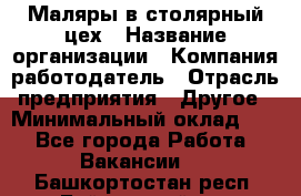 Маляры в столярный цех › Название организации ­ Компания-работодатель › Отрасль предприятия ­ Другое › Минимальный оклад ­ 1 - Все города Работа » Вакансии   . Башкортостан респ.,Баймакский р-н